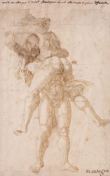 Scuol a mantegnesca Ercole e Anteo Inchiostro su carta, 29,4 x 18 cm
