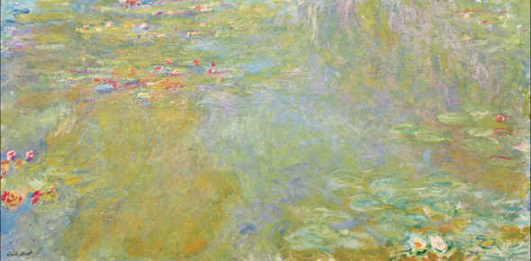 Claude Monet (1840-1926), Le bassin aux nymphéas, 1917-19. Oil on canvas. 100.7 x 200.8 cm. Estimate: $30,000,000-50,000,000