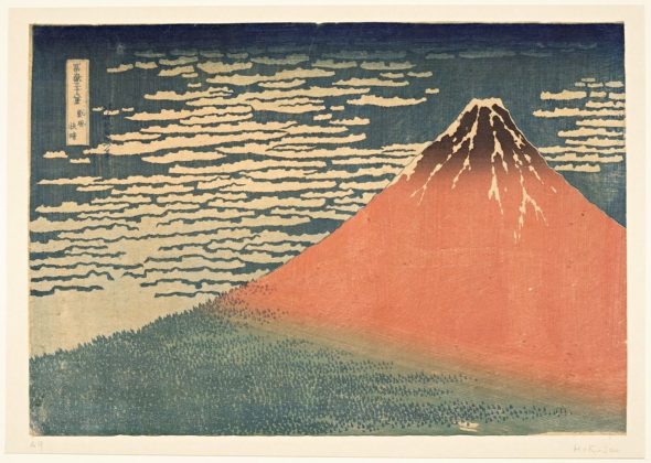 Katsushika Hokusai - Vento da sud nel mattino chiaro 1831. Paris Musée Guimet