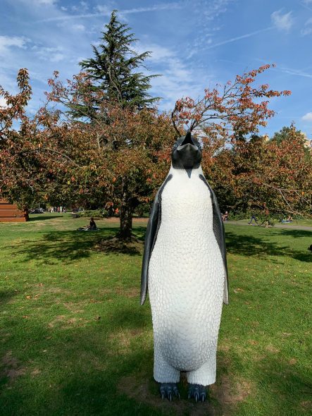 John Baldessari, Penguin, 2018, Frieze Sculpture 2018