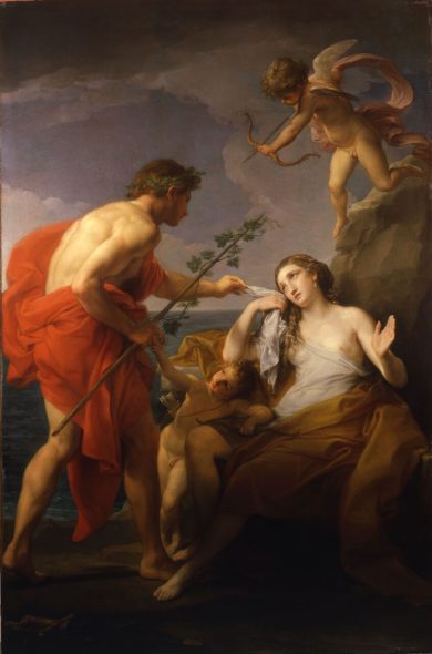 Pompeo Batoni (Lucca 1708 – Roma 1787) Bacco e Arianna firmato e datato 1773 olio su tela Roma, Collezione Apolloni