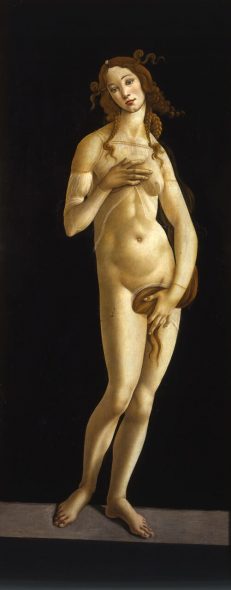 Alessandro Filipepi detto Sandro Botticelli (Firenze, 1 445 - 1510) Venere pudica 1485 -1490 circa tempera e olio su tavola trasferita su tela Torino, Musei Reali - Galleria Sabauda