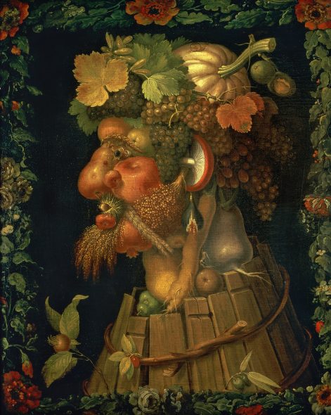 Autunno, dalla serie delle "Quattro stagioni"; Bosch, Brueghel, Arcimboldo