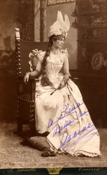 Annina Morosini con dedica a Carolina_archivio Bagatti Valsecchi