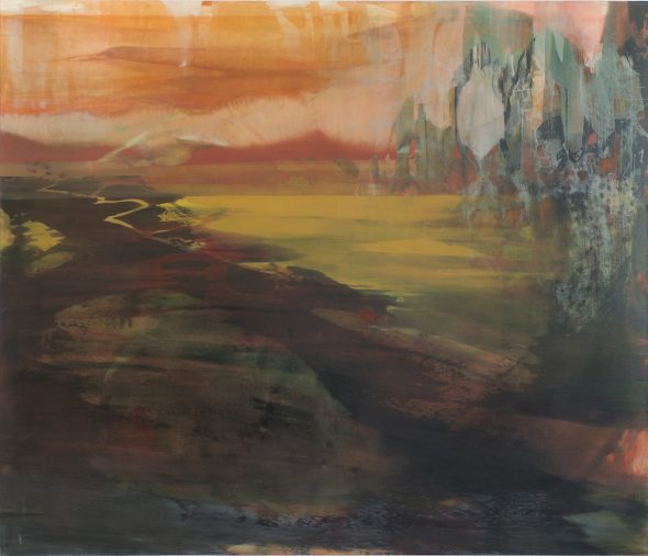 Veronica De Giovanelli, Geosphere twilight, 2018, acrilico e olio su tela, 170x200 cm