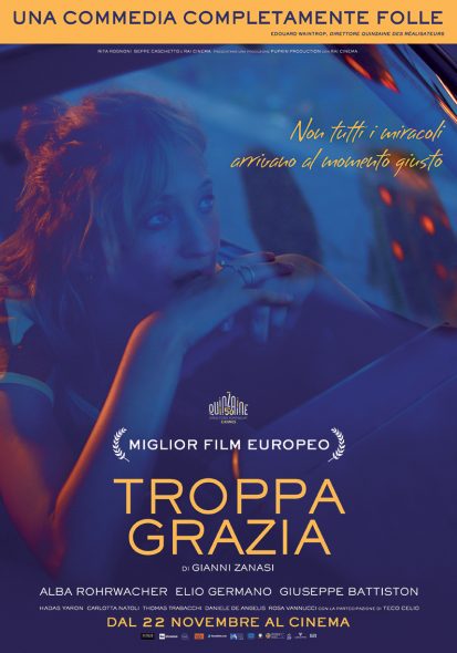 TROPPA GRAZIA un film di Gianni Zanasi con Alba Rohrwacher, Elio Germano, Giuseppe Battiston