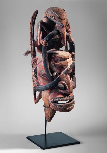 Testa "Malanggan" altezza 60 cm, del 19 secolo, stima € 8.000 - 10.000