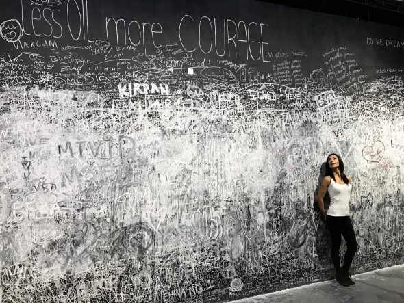 #SELFIEADARTE "Dov'è il cancellino?" @RirkritTiravanija Untitled " less oil more courage" 2013 @ArtBasel #Miami @CleliaPatella