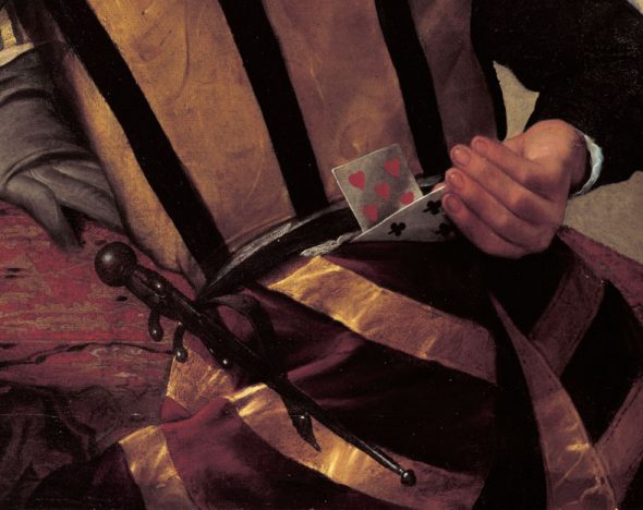 . Caravaggio, I bari, 1594 olio su tela, 94,2x131,2 cm Kimbell Art Museum, Forth Worth (Texas) Credito fotografico dettaglio pp. 62-63: Firenze, Scala/Kimbell Art Museum, Forth Worth (Texas)/Art Resource, NY
