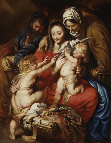 ￼Pietro Paolo Rubens –  Sacra Famiglia con Santa Elisabetta, San Giovanni e Colomba – Metropolitan Museum of Art, New York, USA
