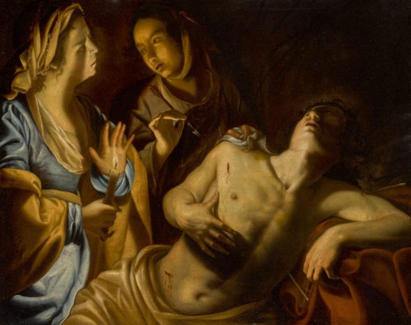 Artemisia Gentileschi – Saint Sebastian tended by Irene – EST. $400.00-600.00