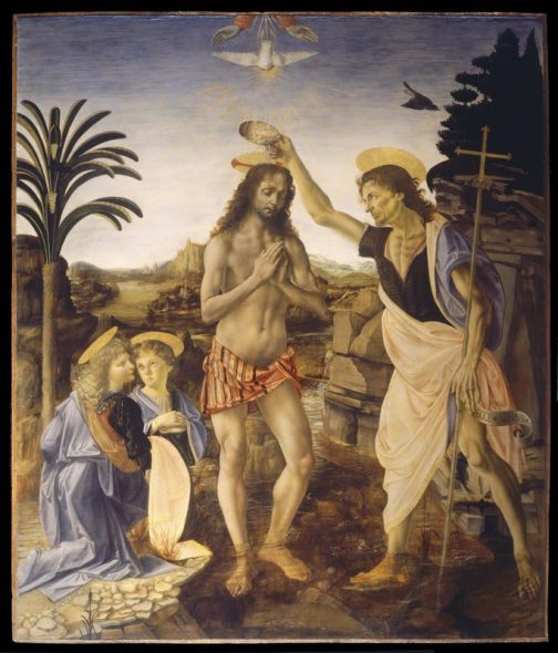 Leonardo, Il battesimo di Cristo