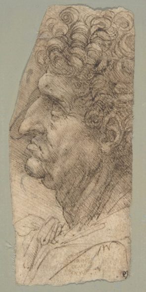 Leonardo da Vinci, Man in Bust-Length, Profile View (circa 1490–94). Courtesy of the Metropolitan Museum of Art.