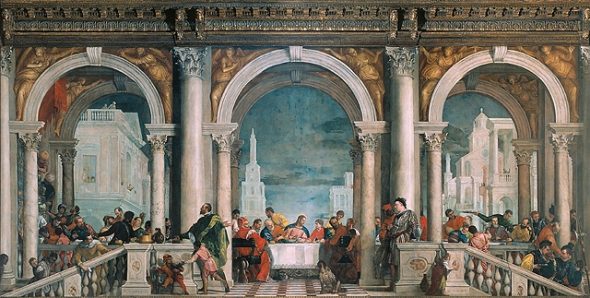 Il Convito in casa di Levi di Veronese, alle Gallerie dell'Accademia di Venezia