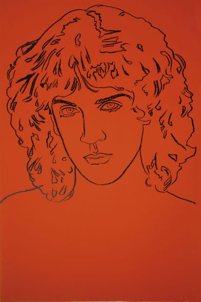 Andy Warhol, Billy Squier, 1982, pigmenti serigrafici su carta, 152x101 cm