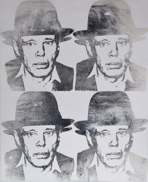 ndy Warhol, J Beuys, 1980-83, serigrafia su carta, 101.6x81.2