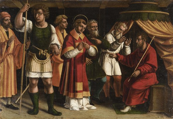 Francesco De Tatti: Santo Stefano davanti ai giudici, 1526