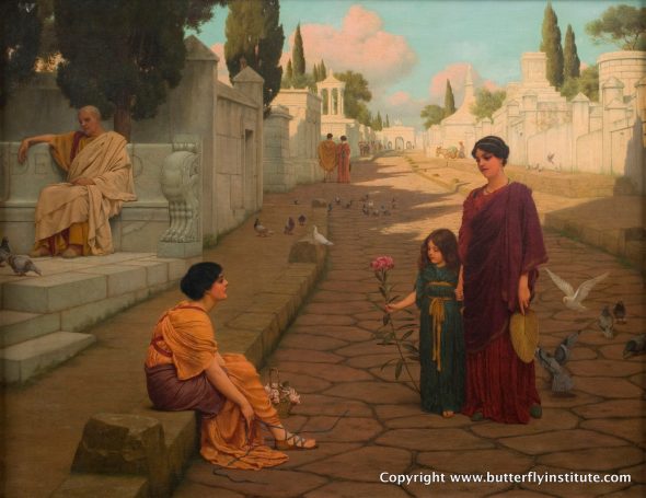"Una giornata a Pompei" di John William Godward