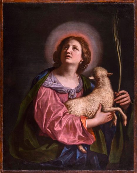 Guercino "Santa Agnese, da Gallerie Enrico Lumina