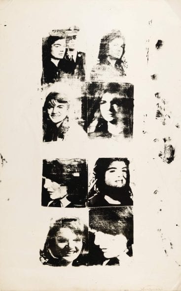 Andy Warhol - Studies of Jackie - 1964 -EST. € 1.000.000 - 1.500.000