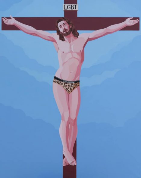 Giuseppe Veneziano Cristo Lgbt Immagine facebook dell'artista