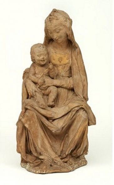 La vergine e il bambino con Sant'Anna attribuita a Leonardo