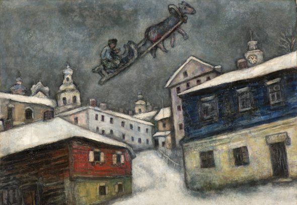 Russian village, Marc Chagall, Basilica della Pietrasanta, Napoli