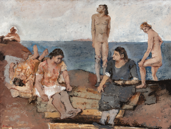 Fausto Pirandello Donne al mare, 1930-31 Olio su tavola, 61x81 cm Venduto a € 221.875 Record mondiale per l’artista