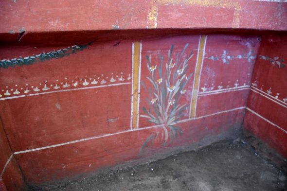 Affreschi rinvenuti durante gli scavi Immagine del Parco Archeologico di Pompei