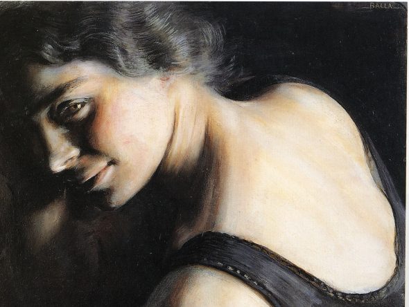 Giacomo Balla- Il Dubbio 1907-1908 Olio su carta Galleria d'Arte Moderna