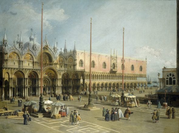 Antonio Canal detto Canaletto Piazza San Marco verso est olio su tela, cm 115 x 153 Washington, National Gallery of Art (1945.15.3)