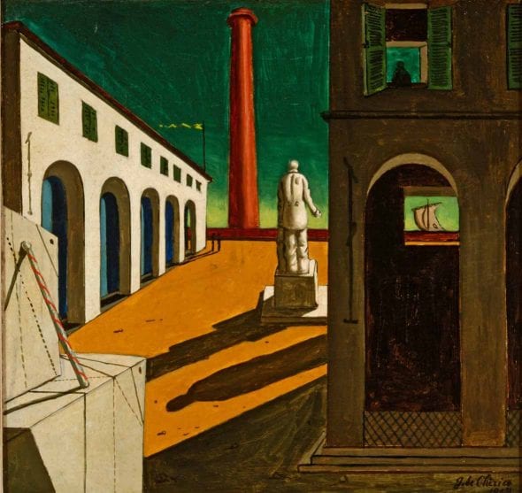 Giorgio de Chirico, Piazza d'Italia, 1949, De Chirico Savinio, Fondazione Magnani-Rocca 2019
