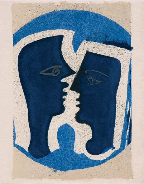 Le couple, 1963 litografia a colori su carta Japan Misumi, 320 x 250 mm Prestito permanente della Sparkasse Münsterland Ost al Kunstmuseum Pablo Picasso Münster