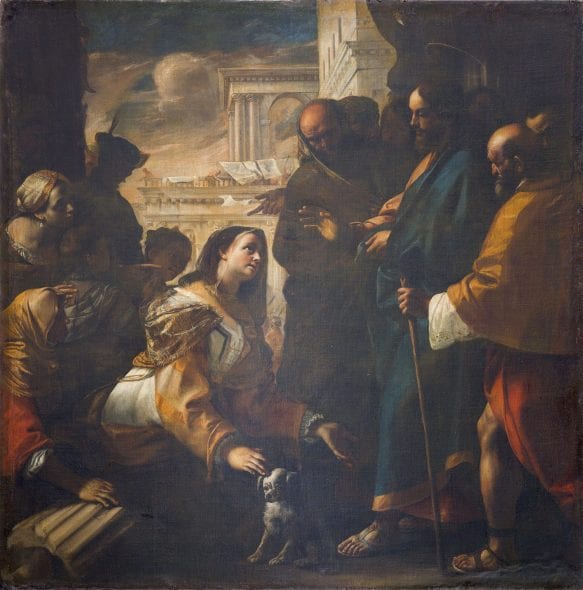 Mattia Preti, Cristo e la Cananea, 1646-1647, collezione privata, olio su tela