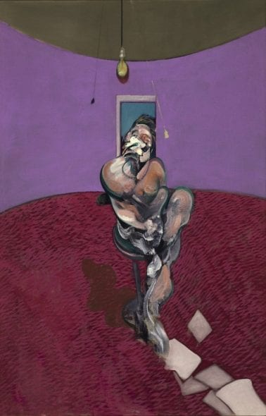 Francis Bacon, Lying Figure in Mirror 