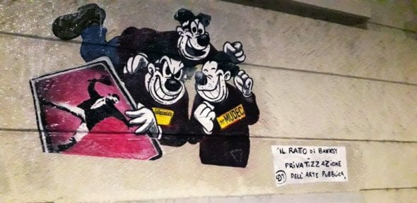 Il ratto dei Banksy - la privatizzazione dell’arte pubblica” Mudec di Milano 10 Gennaio 2019