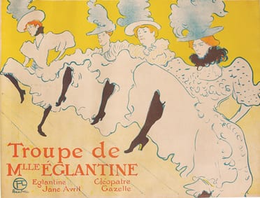 Henri de Toulouse-Lautrec, Troupe de Mlle Églantine, 1896, litografia a colori, 61,7x80,4 cm ©Herakleidon Museum, Athens, Greece