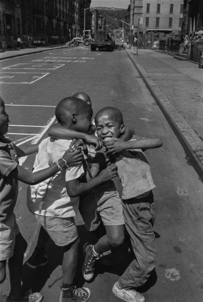 Kids Fighting on Street, New York City, September 1964. ©LarryFink
