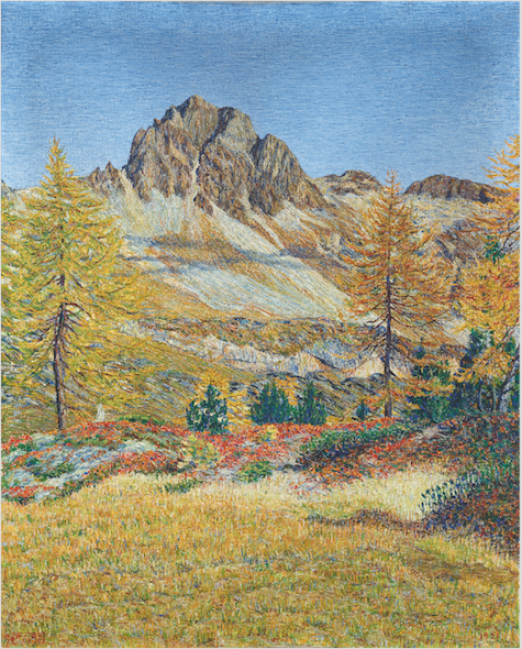 Gottardo Segantini Lagrev in autunno. 1921 Öl auf Leinwand, 101,5 x 81,5 cm Stima: € 80.000 – 120.000,-