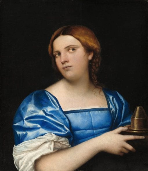 Sebastiano del Piombo, Woman in Blue with Incense Burner