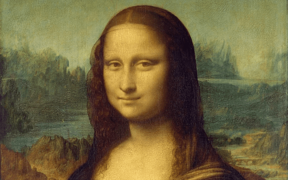 Un particolare della Gioconda di Leonardo
