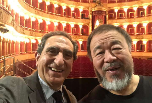 Ai Wei Wei con Carlo Fuortes