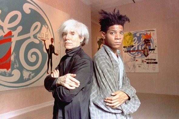 Jean-Michel Basquiat con Andy Warhol