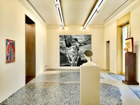 MCMXXXIV, Galleria Massimo De Carlo. Casa Corbellini-Wassermann, opere di Adolfo Wildt e Yan Pei-Ming. Photo by Annamaria Duello