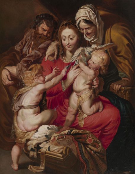 Rubens. Sacra famiglia con San Giovannino. Pittura fiamminga