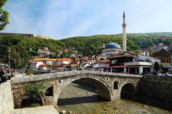 Una veduta di Prizren, in Kosovo