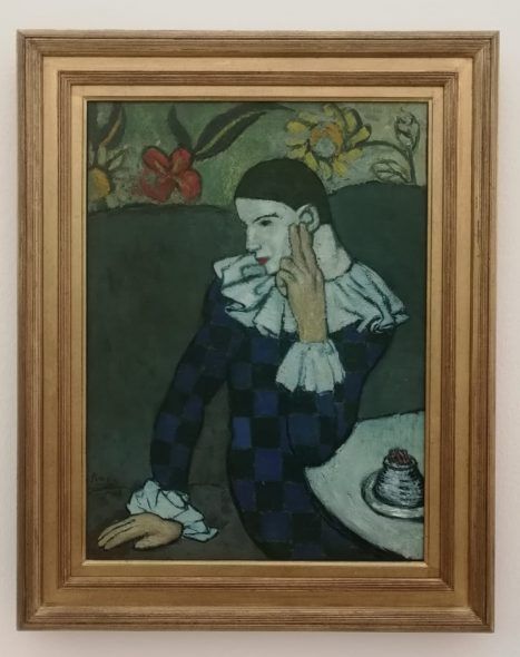 Picasso, Arlequin Assis. Foto Artslife