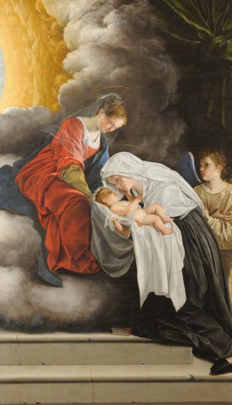 Orazio Gentileschi, Madonna con Bambino e Santa Francesca Romana, Galleria Nazionale delle Marche, Urbino