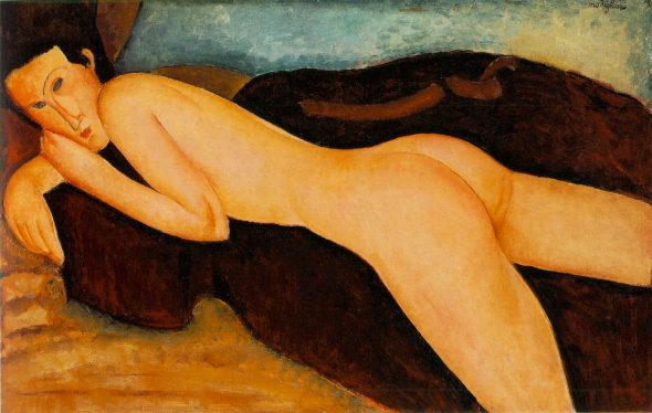 Amedeo Modigliani, Nu couché de dos
