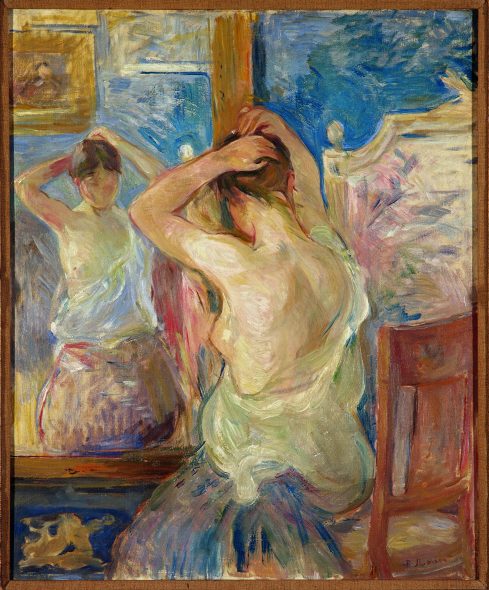 Berthe Morisot Devant la psyché , 1890 Olio su tela, 55x46 cm Collection Fondation Pierre Gianadda, Martigny, Suisse Photo Michel Darbellay, Martigny